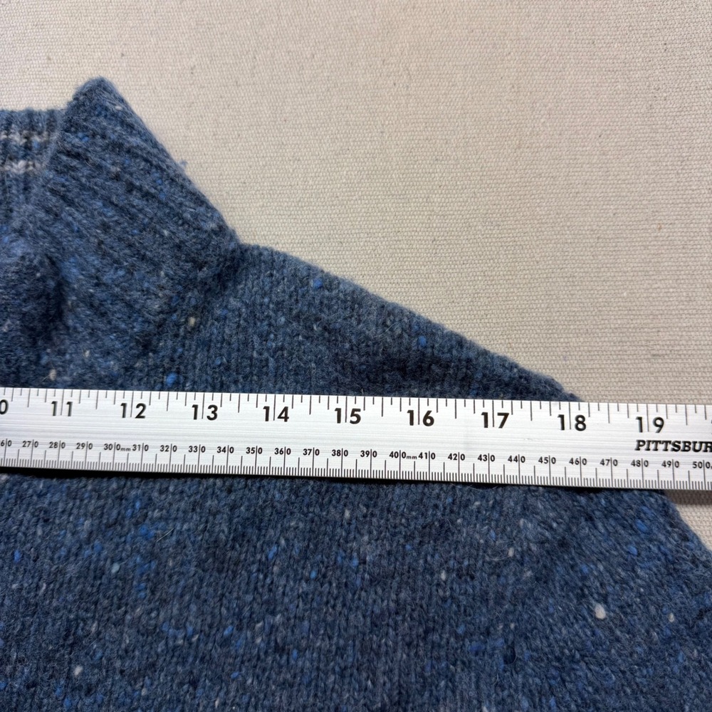 Jos. A. Bank 1905 Mens Blue Merino Wool Alpaca Blend Quarter Zip‎ Sweater Medium - Picture 10 of 16